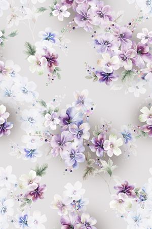 清爽底花卉印花华亿平台图片