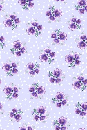 几何花卉印花华亿平台图片