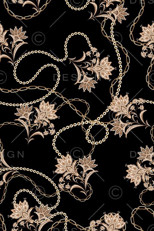 传统纹样印花华亿平台图片