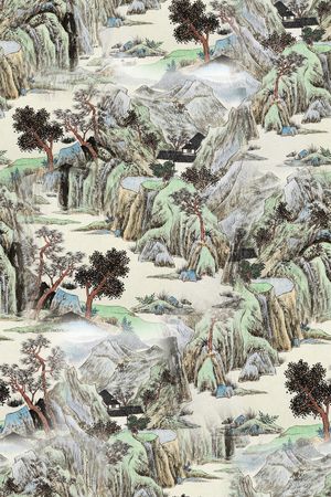 中国风印花华亿平台图片