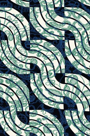 线条印花华亿平台图片