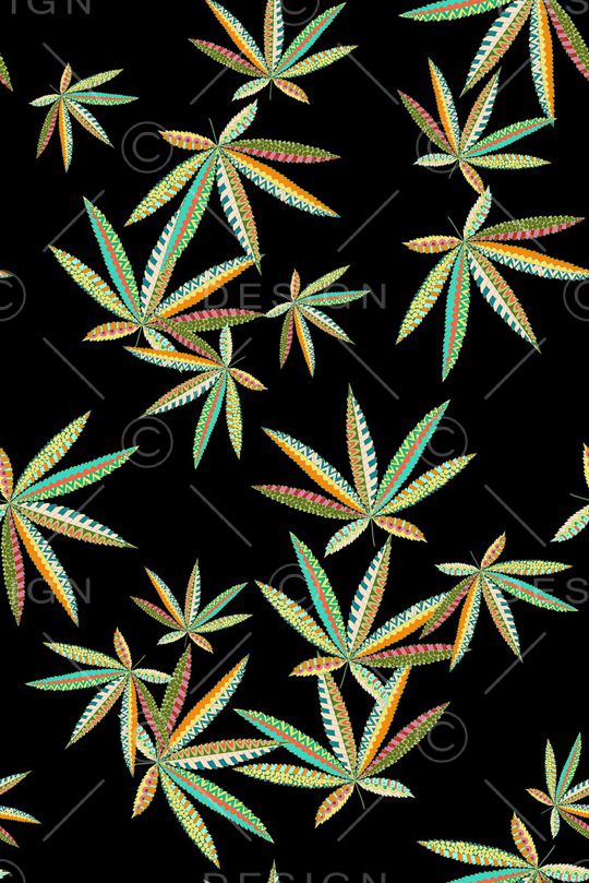 绿植树叶印花华亿平台图片