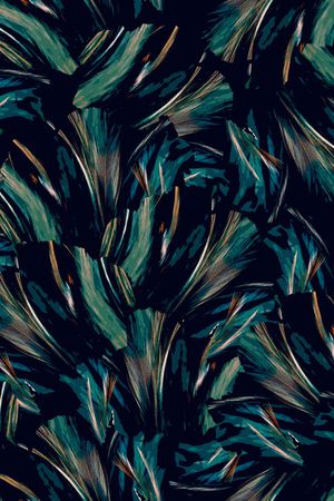 抽象花卉印花华亿平台图片