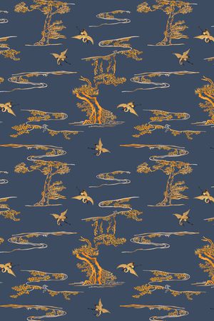 绿植树叶印花华亿平台图片