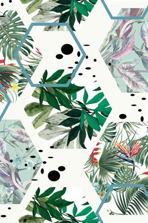 几何印花华亿平台图片