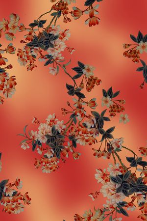 绿植树叶印花华亿平台图片