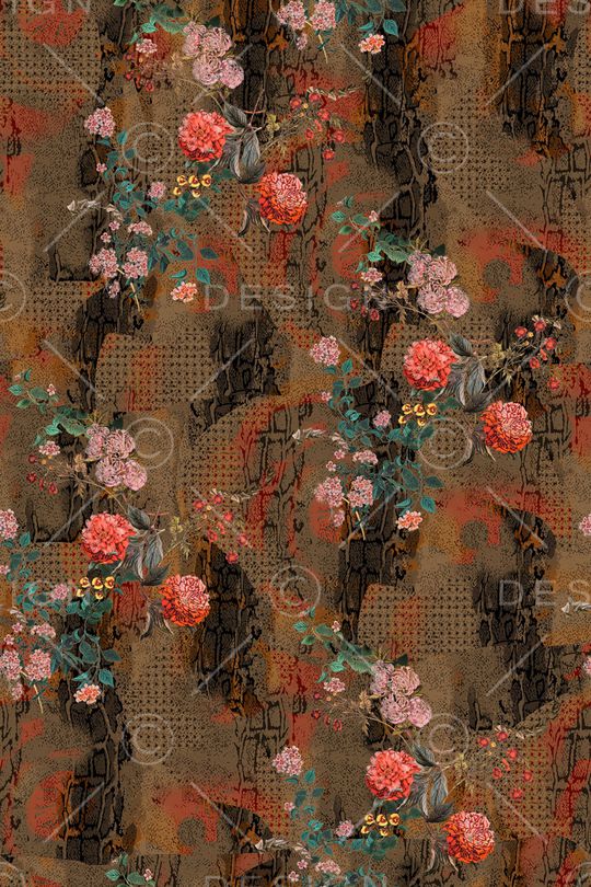 复古印花华亿平台图片