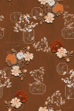 中国风印花华亿平台图片