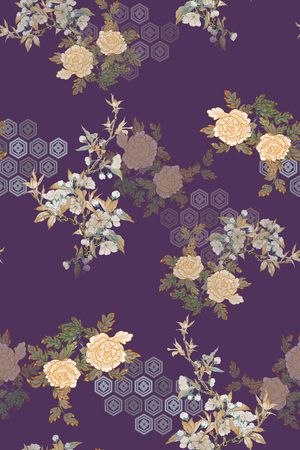 中国风印花华亿平台图片