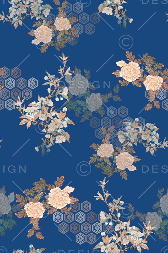 中国风印花华亿平台图片