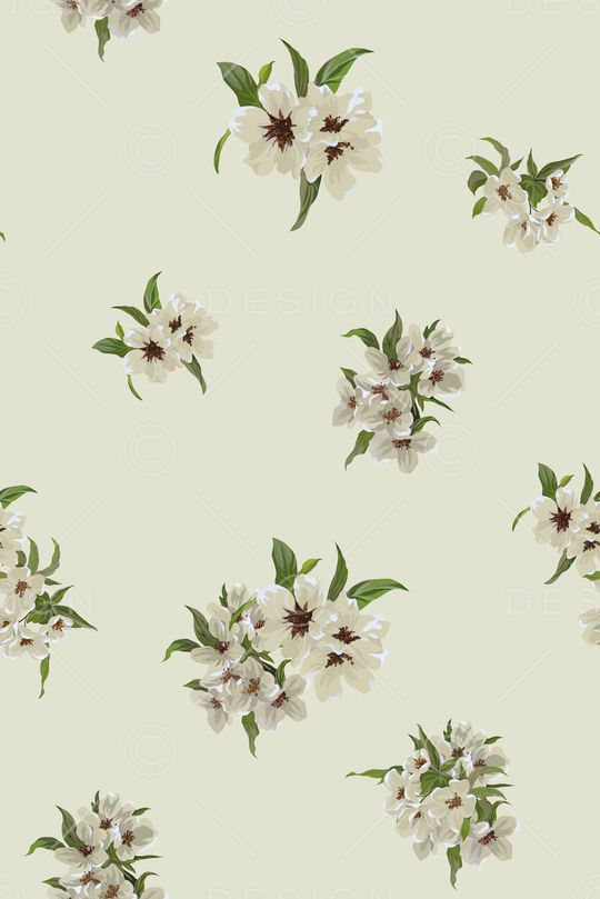 手绘花卉印花华亿平台图片