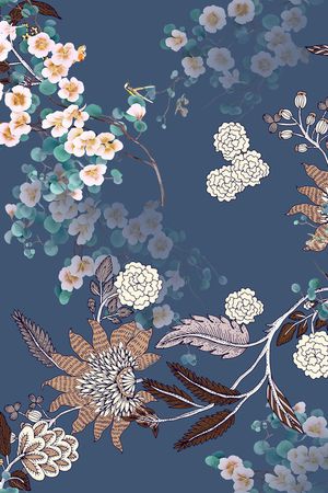 连衣裙印花华亿平台图片