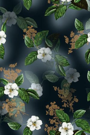 连衣裙印花华亿平台图片