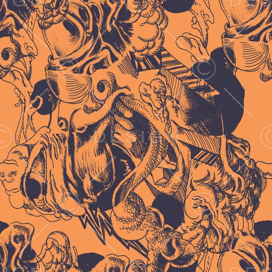 复古印花华亿平台图片