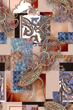 几何印花华亿平台图片