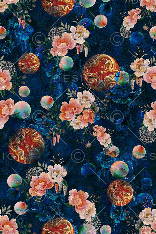 真丝印花华亿平台图片