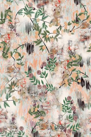 绿植树叶印花华亿平台图片