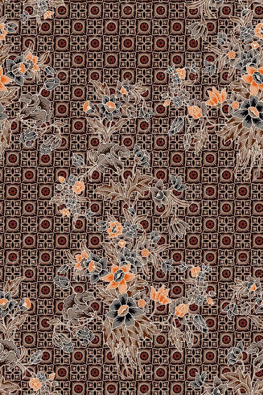 几何花卉印花华亿平台图片