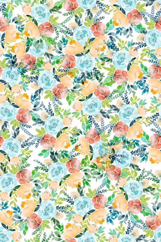 抽象花卉印花华亿平台图片