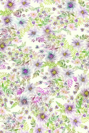 抽象花卉印花华亿平台图片