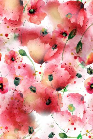 抽象花卉印花华亿平台图片