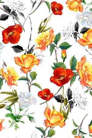 绿植树叶印花华亿平台图片