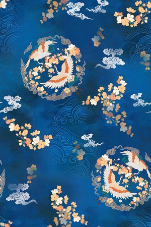 中国风印花华亿平台图片