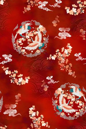 中国风印花华亿平台图片