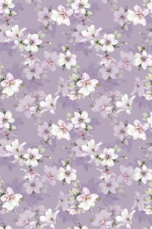 清爽底花卉印花华亿平台图片