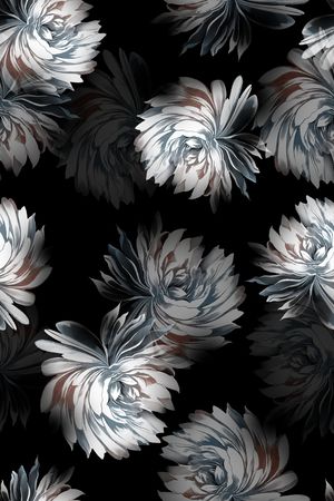 清爽底花卉印花华亿平台图片