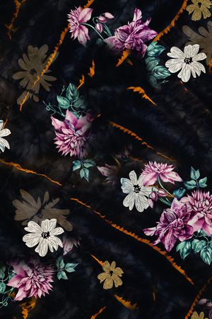 连衣裙印花华亿平台图片