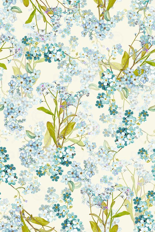 清爽底花卉印花华亿平台图片