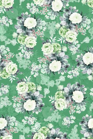 复古印花华亿平台图片