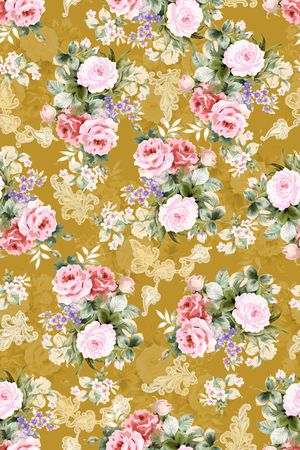 复古印花华亿平台图片