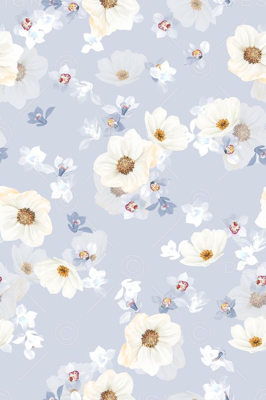 清爽底花卉印花华亿平台图片