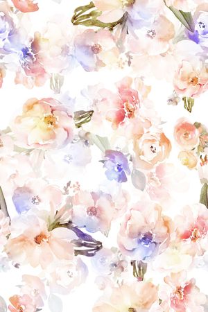 抽象花卉印花华亿平台图片