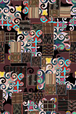 几何印花华亿平台图片