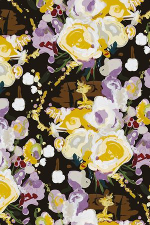 玫瑰花印花华亿平台图片