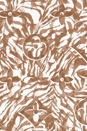 动物纹印花华亿平台图片