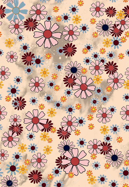 花卉印花华亿平台图片