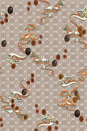 佩斯利印花华亿平台图片