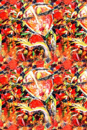 油画华亿平台印花华亿平台图片