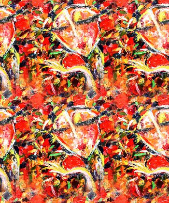 油画华亿平台印花华亿平台图片