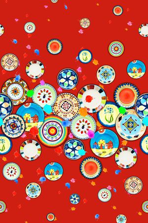 几何印花华亿平台图片