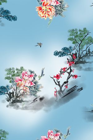 连衣裙印花华亿平台图片