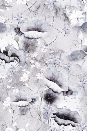 连衣裙印花华亿平台图片