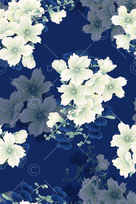 绿植树叶印花华亿平台图片