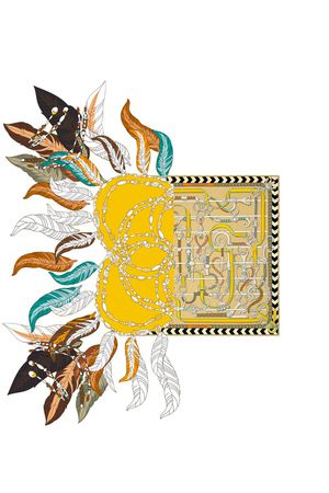 几何印花华亿平台图片