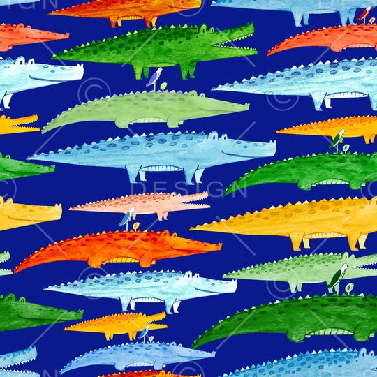 鳄鱼印花华亿平台图片