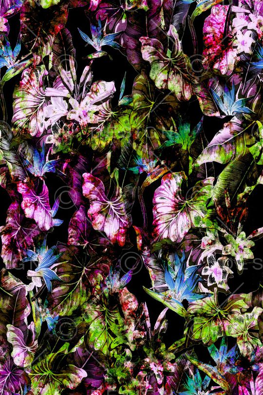 绿植树叶印花华亿平台图片